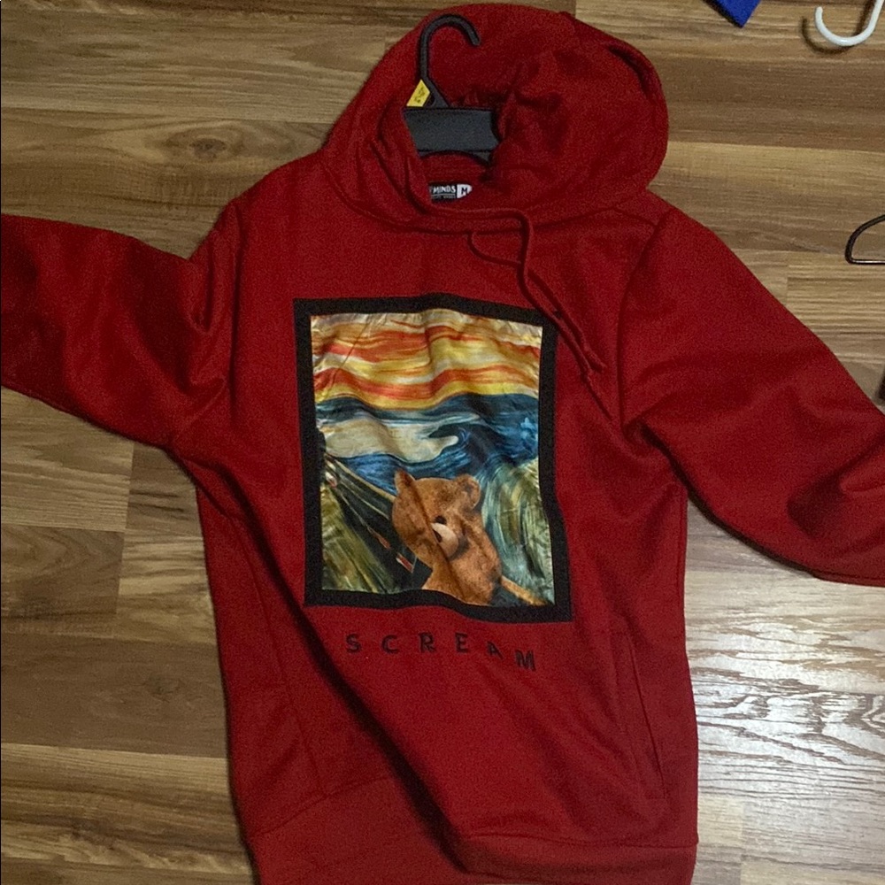Vans Red Artistic Graphic Sweatshirt